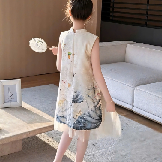 Mẫu sườn xám cách tân bé gái