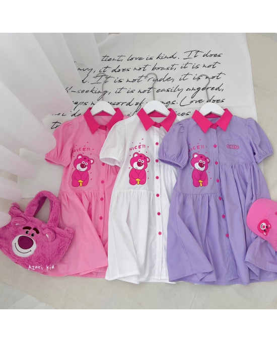 ĐẦM BÉ GÁI GẤU DÂU