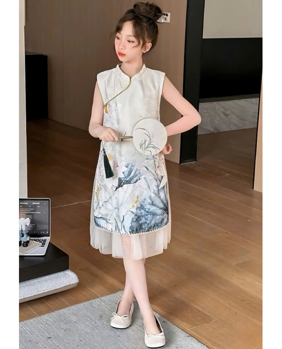 Mẫu sườn xám cách tân bé gái